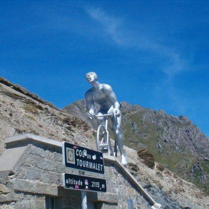 Tour de France à Tourmalet dans les Hautes-Pyrénées